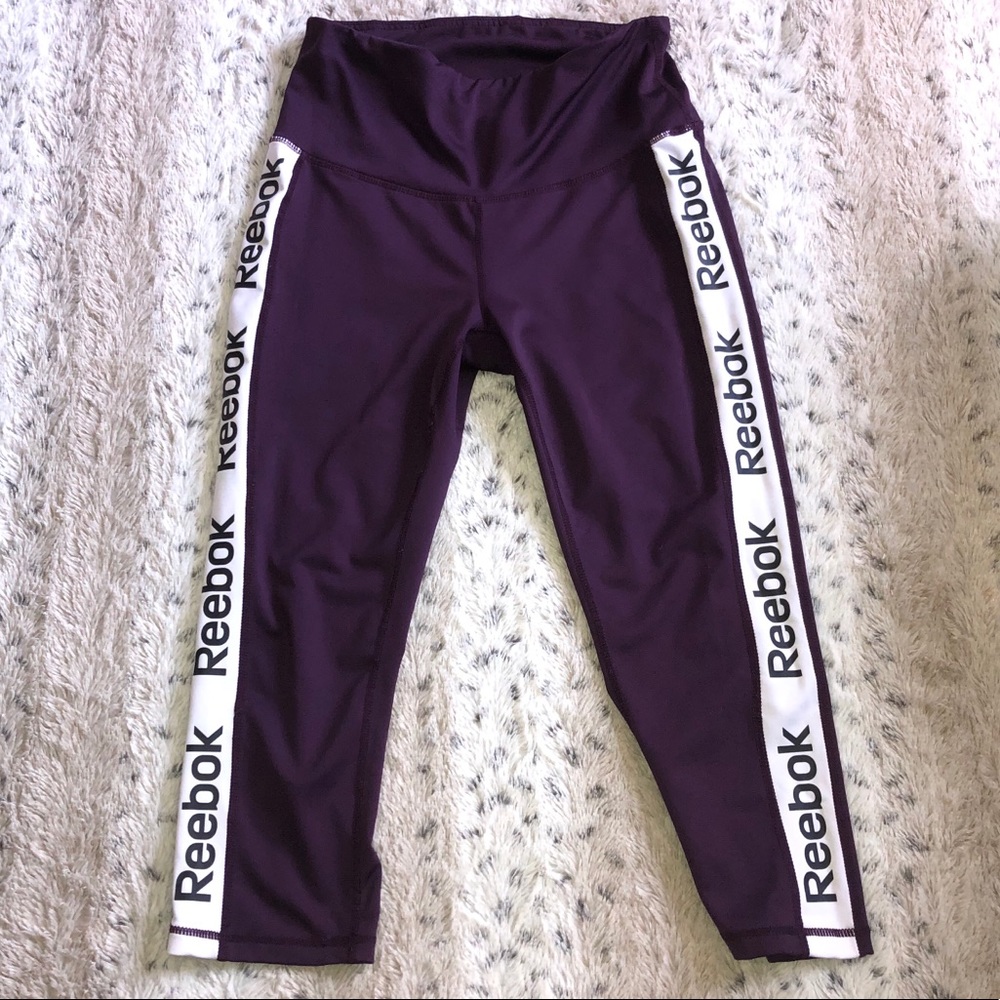 Reebok purple athletic legging